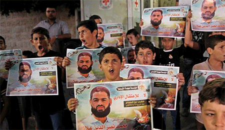 El prisionero en huelga de hambre se niega a abandonar palestina